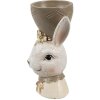 Clayre & Eef 6PR4402 Eggcup Rabbit Beige Brown Venkovský styl 7x7x12 cm