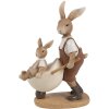 Clayre & Eef 6PR5126 Dekorativní králík Polyresin hnědý béžový 15x7x21 cm