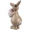 Clayre & Eef 6PR5253 Dekorativní králík béžový růžový 6x9x15 cm venkovský styl