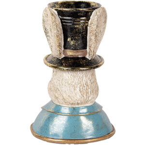 Clayre & Eef 6PR5135 Dekorativní králík modrozelený 19x15x29 cm