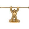 Clayre & Eef 6PR5104 Držák na toaletní papír Orangutan Gold 40x12x23 cm