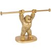 Clayre & Eef 6PR5104 Držák na toaletní papír Orangutan Gold 40x12x23 cm