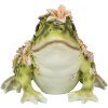 Clayre & Eef 6PR5109 Dekorativní žába zelená oranžová 24x21x19 cm venkovský styl