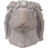 Clayre & Eef 6TE0556M Květináč Rabbit Beige Gold 16x18x18 cm