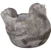 Clayre & Eef 6TE0564 Květináč Bird Stone Grey 18x12x13 cm venkovský styl