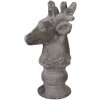 Clayre & Eef 6TE0568 Dekorace Jelení kámen šedá 17x14x26 cm