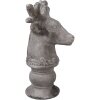 Clayre & Eef 6TE0568 Dekorace Jelení kámen šedá 17x14x26 cm