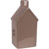 Clayre & Eef 6CE2118 Dekorace domeček LED hnědá 8x6x15 cm