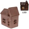 Clayre & Eef 6CE2119 Dekorativní domeček s LED diodami růžový 10x6x11 cm