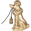 Clayre & Eef 6LMP793 Stolní lampa Pudl zlatý 27x16x38 cm E27 60W
