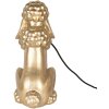 Clayre & Eef 6LMP793 Stolní lampa Pudl zlatý 27x16x38 cm E27 60W