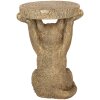 Clayre & Eef 6PR5103 Stolek na rostliny ve zlaté barvě 25x23x36 cm venkovský styl