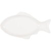 Clayre & Eef 6CEBO0199S Miska Fish Ceramic White 36x18x4 cm 375 ml