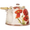 Clayre & Eef 6CETE0171 Čajová konvice Poppies Ceramic 800 ml Retro Vintage