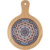 Clayre & Eef 6CE2056 Podložka pod pánev hnědá modrá 19x27x1 cm