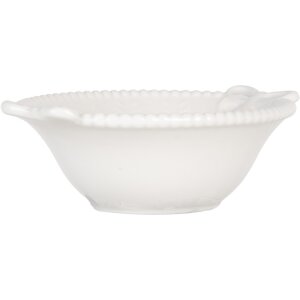 Clayre & Eef 6CEBO0200M Miska 12x8x4 cm 75 ml keramická bílá venkovský styl