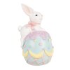 Clayre & Eef 6PR5210 Dekorace Králík na vejci 9x9x17 cm