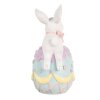 Clayre & Eef 6PR5210 Dekorace Králík na vejci 9x9x17 cm