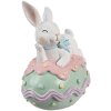 Clayre & Eef 6PR5212 Dekorace Králík na vejci 11x9x15 cm