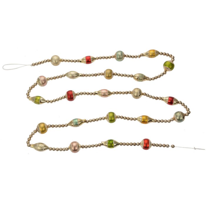 Clayre & Eef 65994 Vánoční girlanda stříbrného vzhledu 180 cm železo