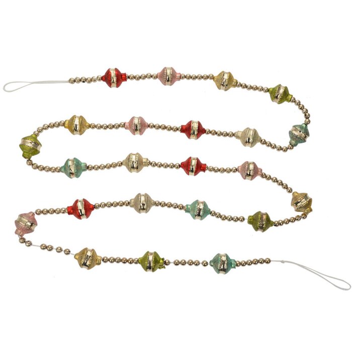 Clayre & Eef 65995 Vánoční girlanda stříbrná 180 cm Slavnostní dekorace