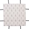 Clayre & Eef BNS47 Koš na chléb 35x35x8 cm Béžový šedý s motivem zajíčka