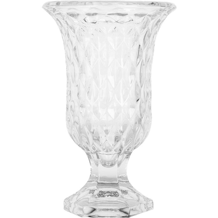 Clayre & Eef 6GL5030 Váza Skleněná průhledná Ø 12 cm Výška 19 cm