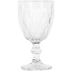 Clayre & Eef 6GL5046 Sklenice na víno 200ml broušený design Ø8xH16cm Transparentní
