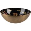 Clayre & Eef 65881 Svícen zlatý černý Ø 17x6 cm železný barokní styl