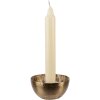 Clayre & Eef 65884 Svícen zlatý bílý Ø 8 cm Výška 4 cm