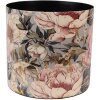 Clayre & Eef 65894 Květináč Iron Grey Pink Ø 16x15 cm Romantický design