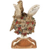 Clayre & Eef 6PR5090 Dekorace Busta králíka bílé zlato 22x22x34 cm