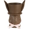 Clayre & Eef 6PR5206 Dekorace králík hnědý růžový 21x15x26 cm