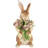 Clayre & Eef Dekorace Králík Polyresin Hnědá Béžová 19x23x39 cm Venkovský dům