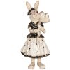 Clayre & Eef Dekorativní králík béžový černý 13x11x30 cm Velikonoční figurka z polyresinu