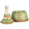 Šperkovnice Clayre & Eef Rabbit Beige Green 18x15x24 cm