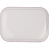 Clayre & Eef 6BL0136 Podnos Vintage Iron Red 40x29 cm Zimní motiv