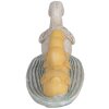 Clayre & Eef 6PR5472 Dekorace Kachny Bílá Žlutá 26x6x7 cm Venkovský styl
