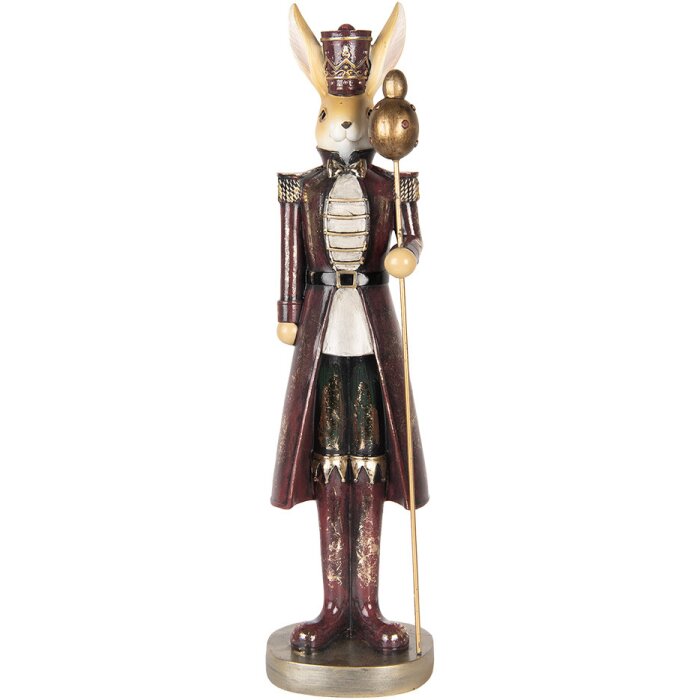 Clayre & Eef dekorativní králík 6PR5467 venkovský styl polyresin 13x12x47 cm