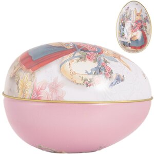 Clayre & Eef Dekorativní vejce Iron White Pink...