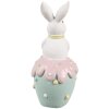 Clayre & Eef velikonoční dekorativní figurka králíka z polyresinu Ø 7x16 cm venkovský styl