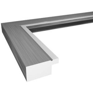 Designový rám Walther Beyond 21x29,7 cm ocelový stříbrný vnitřní okraj čiré sklo