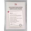Designový rám Walther Beyond 21x29,7 cm stříbrný čiré sklo zadní panel MDF