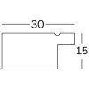 Designový rám Walther Beyond 21x29,7 cm stříbrný čiré sklo zadní panel MDF