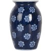 Clayre & Eef 6CE2085 Váza modro-bílá Ø 10x15 cm
