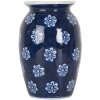 Clayre & Eef 6CE2085 Váza modro-bílá Ø 10x15 cm