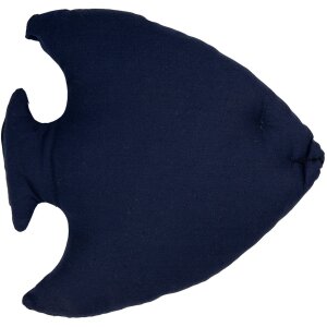 Clayre & Eef Dekorační polštářek Fish Maritime Design White Blue 40x45 cm