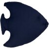 Clayre & Eef Dekorační polštářek Fish Maritime Design White Blue 40x45 cm