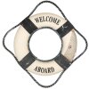 Clayre & Eef 66068 Dekorace Lifebuoy White Blue Ø 31x6 cm