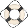 Clayre & Eef 66068 Dekorace Lifebuoy White Blue Ø 31x6 cm